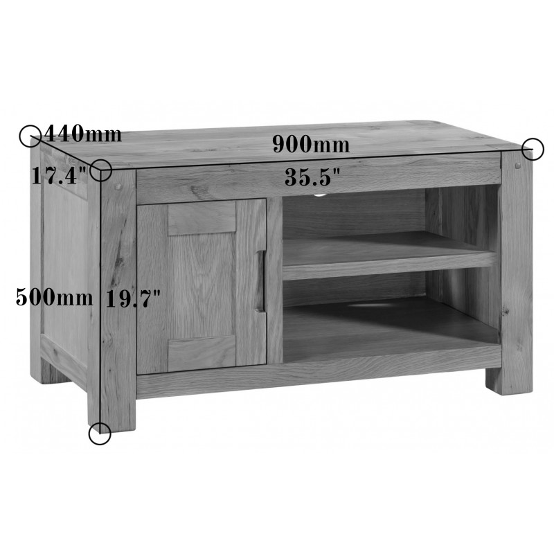 Our Oak Standard 1 Door TV Unit is part of the Loxley Rustic Oak range