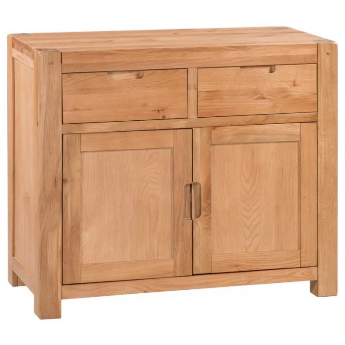 PF01-19-Small-Sideboard-With-2-Drawers-and-2-Doors-Side-View_Loxley-Rustic-Oak_Main