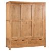 PF01-37-Triple-Wardrobe-With-3-Doors-and-Two-Drawers_Loxley-Rustic-Oak_Main-400x400