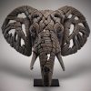 African Elephant Edge Sculpture