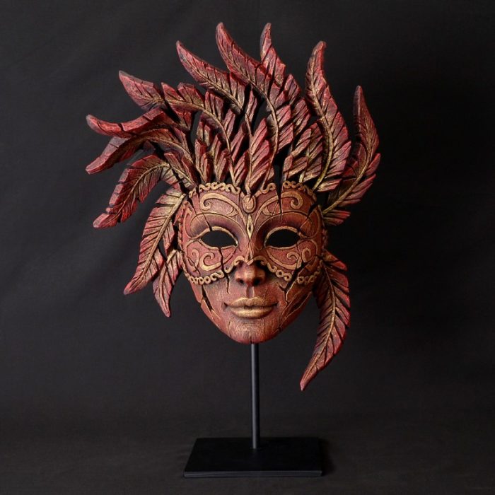 P_VenetianCarnivalMask_Red_EdgeSculpture P_VenetianCarnivalMask_Red_EdgeSculpture
