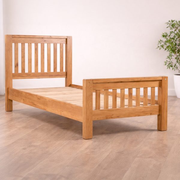 Loxley Rustic Oak Single 3ft Bed