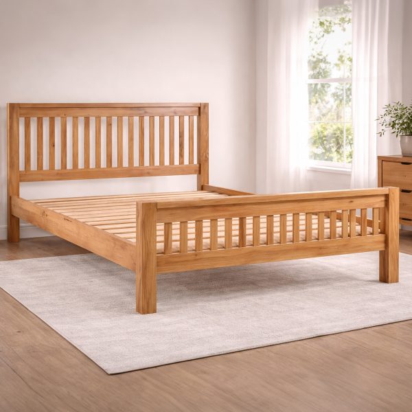 Loxley Rustic Oak Kingsize 5ft Bed