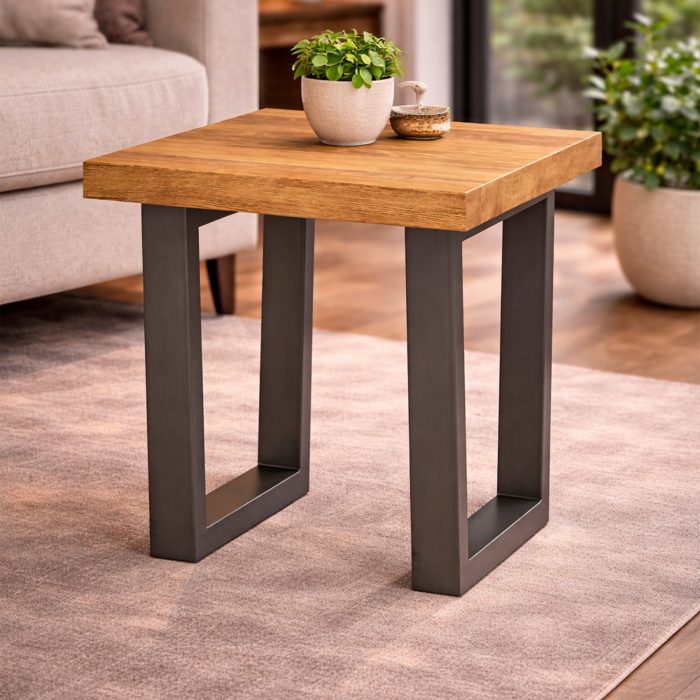 magnus oak lamp table