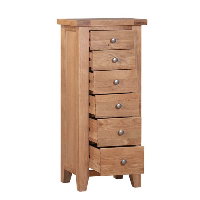 6 drawer wellington tall chest-open 6 drawer wellington tall chest-open