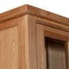 Glazed cabinet-top detail