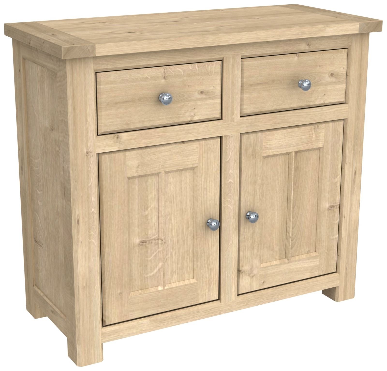 Greystone White Washed Oak Small Sideboard Progressive Furnishings