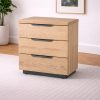 magnus 3 drawer bedside