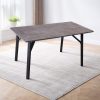 mason stone rectangular dining table