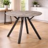 mason stone round dining table