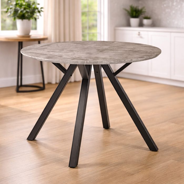 mason stone round dining table