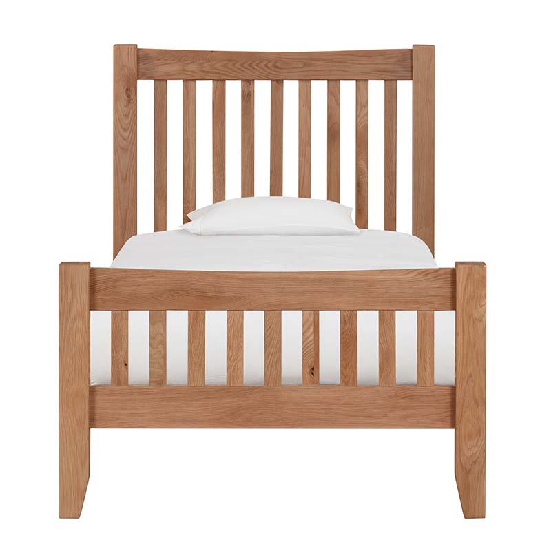 This light oak 3ft Single Bed is part of the Hardwick Oak range of