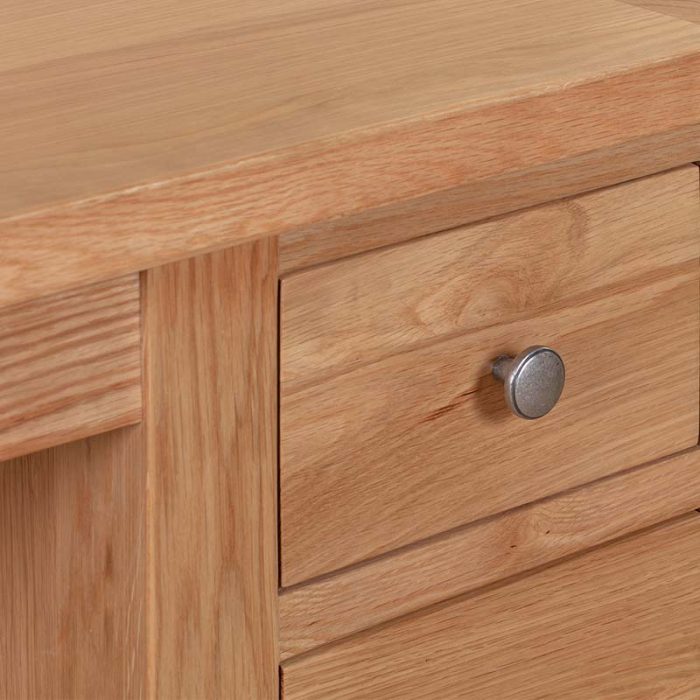 single pedestal dressing table-closeup single pedestal dressing table-closeup