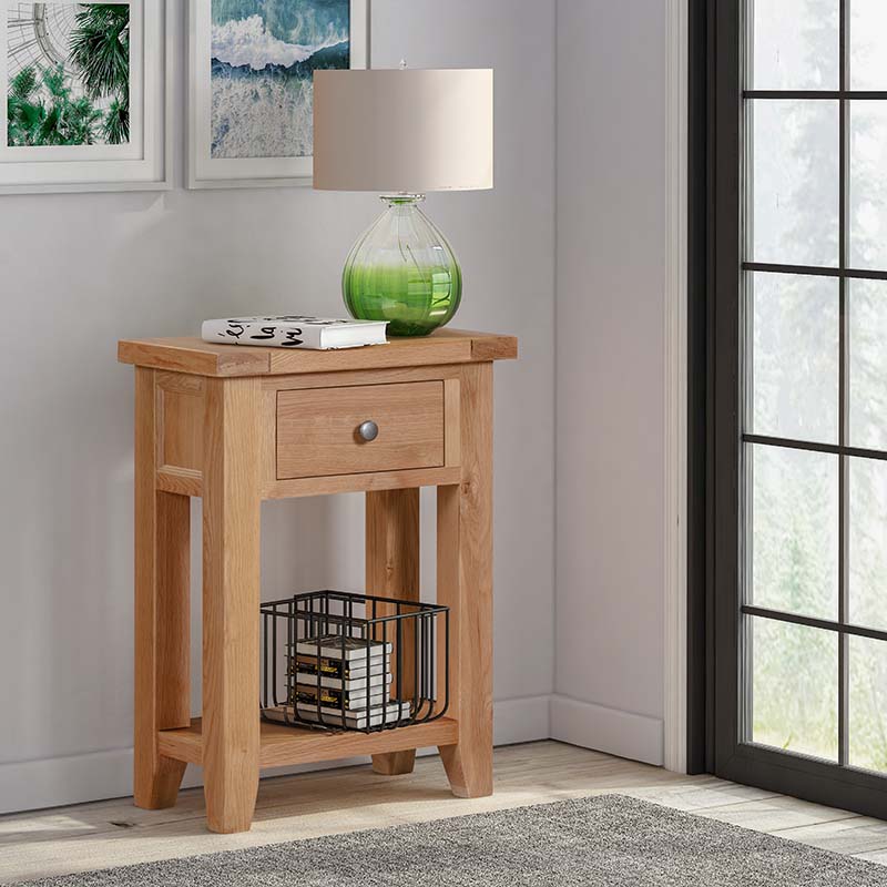 Small Console Table With 1 Drawer Is, Short Console Table Lamps