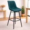 vintage blue bar stool