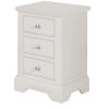 Kinsley Grey 3 Drawer Bedside 2