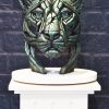 Panther_Metallic-Green_Edge-Sculpture_Pedestal