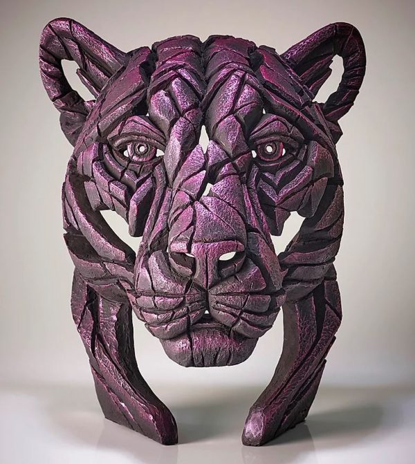Panther Bust - Rinky Dink - Metallic Pink - LIMITED EDITION - Edge Sculpture - EDB21