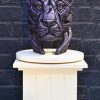 Panther_Metallic_Purple_Edge_Sculpture_Pedestal