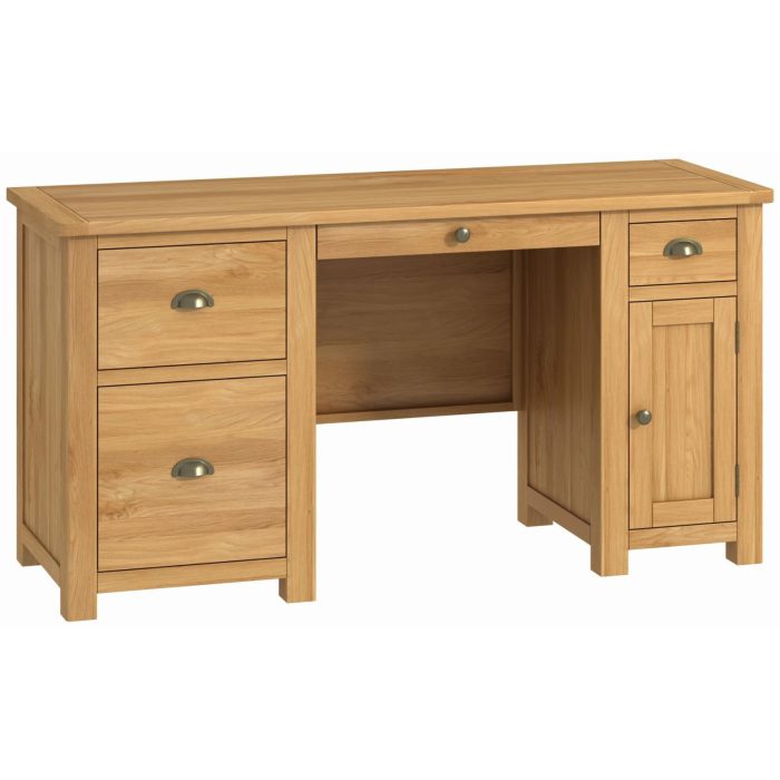 Ivan-Oak-Double-Ped-Desk Ivan-Oak-Double-Ped-Desk