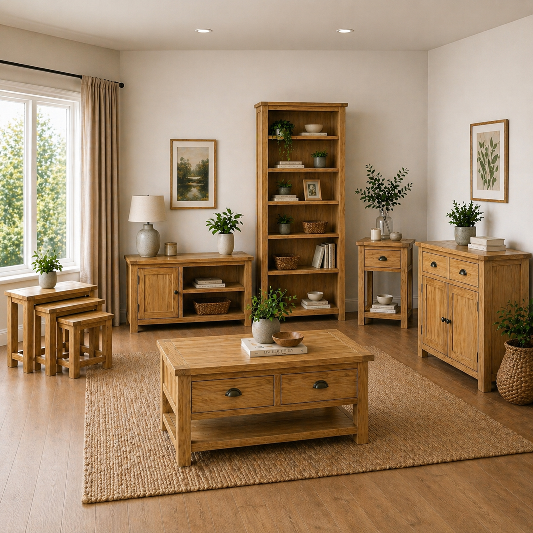 Ivan Oak Small Sideboard - Image 3