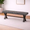 magnus large upholstered bench