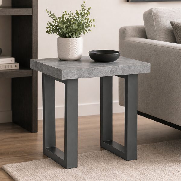 Magnus Lamp Table - Stone