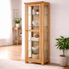 ivan oak glazed display unit