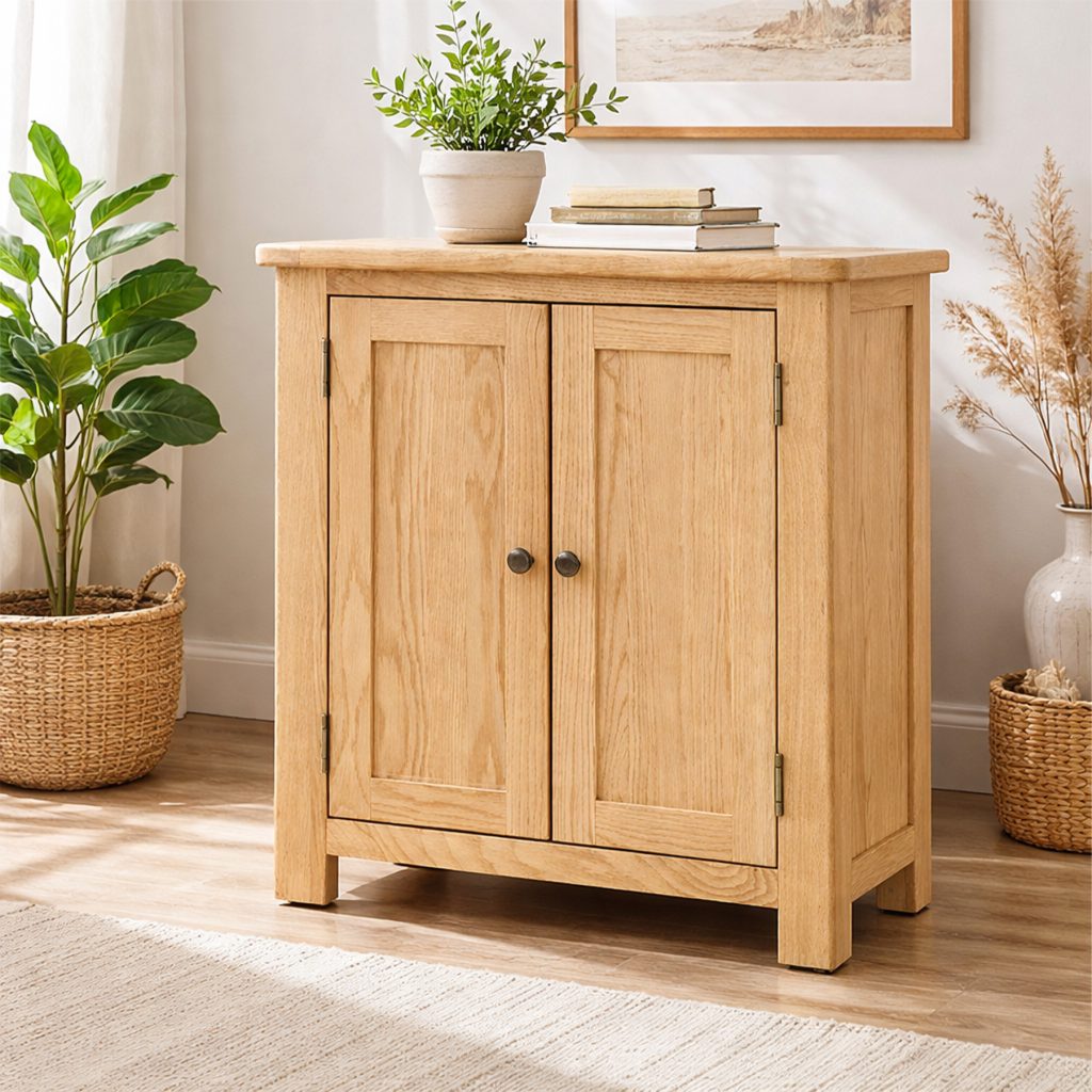 Ivan Oak 2 Door Cupboard