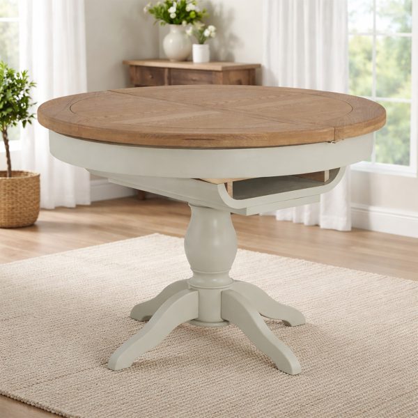 Ivan Stone Round Extending Table