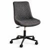 magnus grey fabric swivel chair