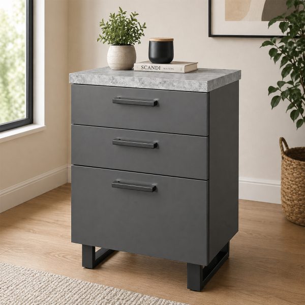 Magnus Filing Cabinet - Stone