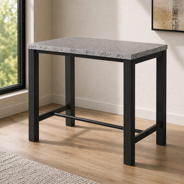 Magnus Large Bar Table - Stone