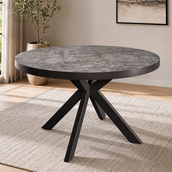 Magnus Round Dining Table - Stone