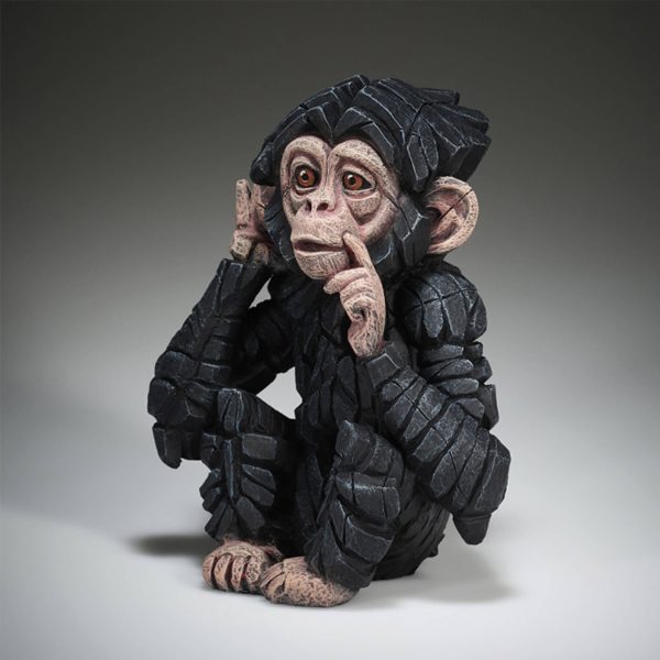 Baby Chimpanzee "Hear no Evil" - Edge Sculpture - ED41