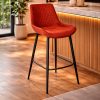 magnus bar stool - burnt orange