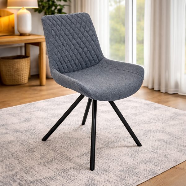 Magnus Industrial Dining Chair - Shadow Grey