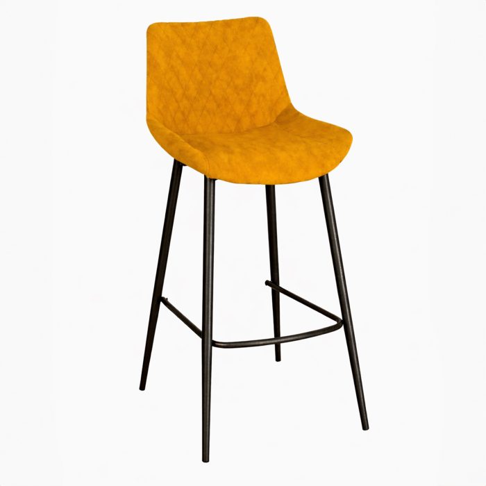 magnus industrial bar stool - saffron yellow magnus industrial bar stool - saffron yellow