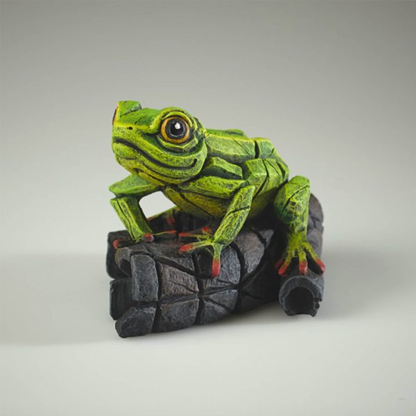 African Frog - Green - Edge Sculpture - ED43G
