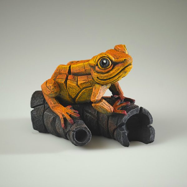 African Frog - Orange - Edge Sculpture - ED43OR