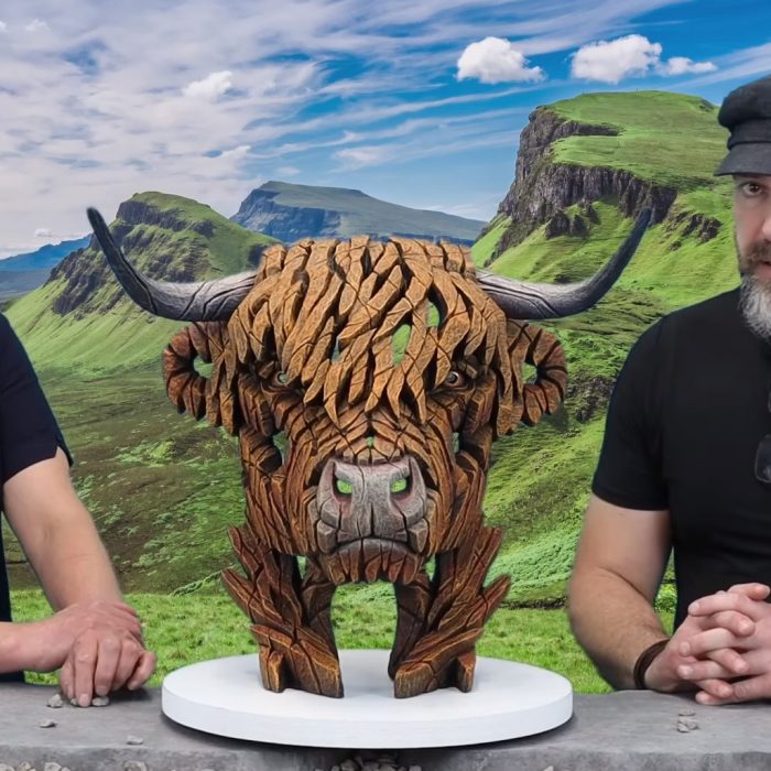 New Edge Sculpture Highland Cow Bust