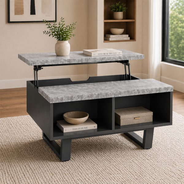 Magnus Storage Coffee Table - Stone