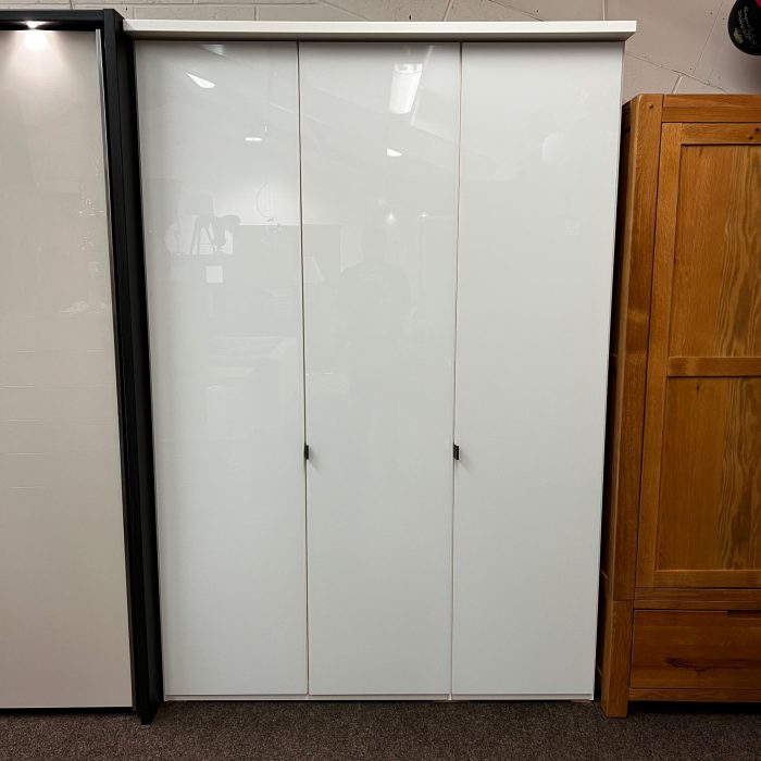 Murcia 3 Full Length Doors (White) 1.5m Long Wardrobe SemiFitted