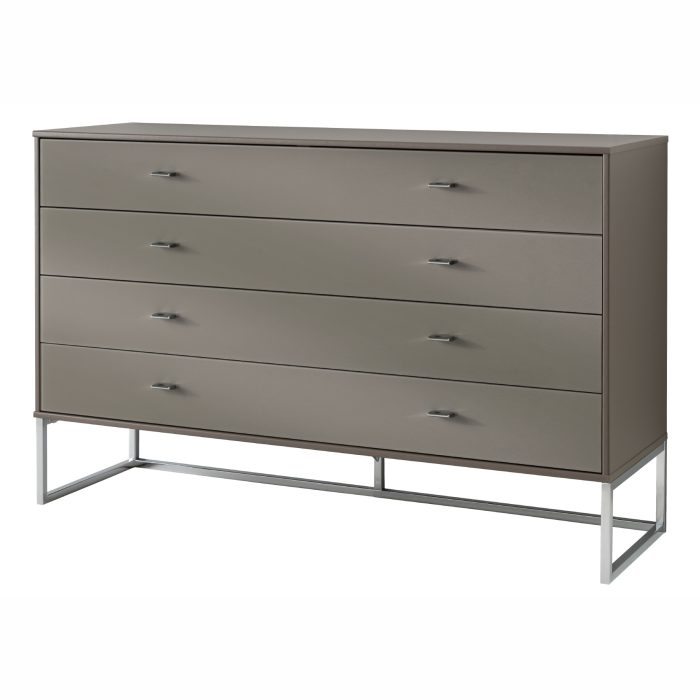 Rio 4 Drawer Wide Chest Havanna Glass 141cm 949