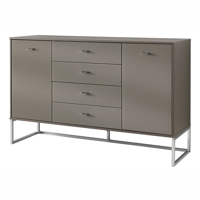 Rio Combi Dresser Havanna Glass 141cm Legs 193