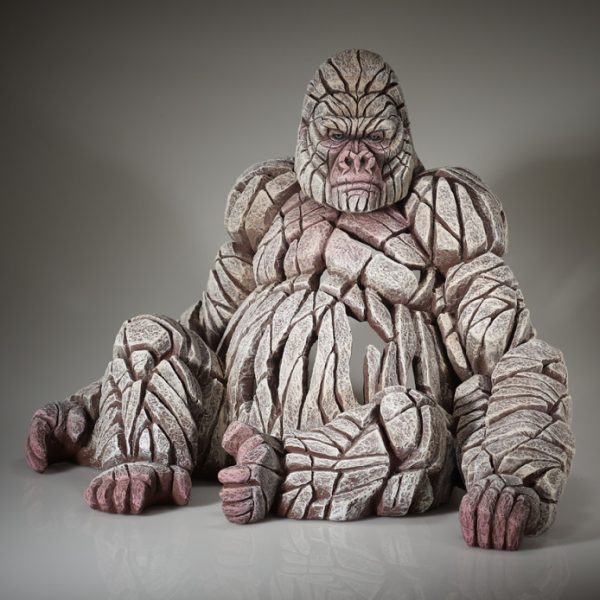 White Gorilla Figure - Edge Sculpture - ED24W
