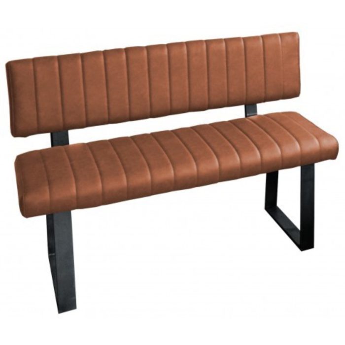 Retro Stitch Side Bench Tan