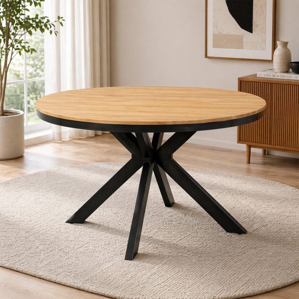 Magnus Oak Round Dining Table
