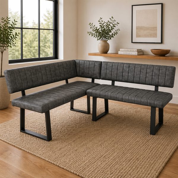 Magnus Retro-Stitch Corner Bench
