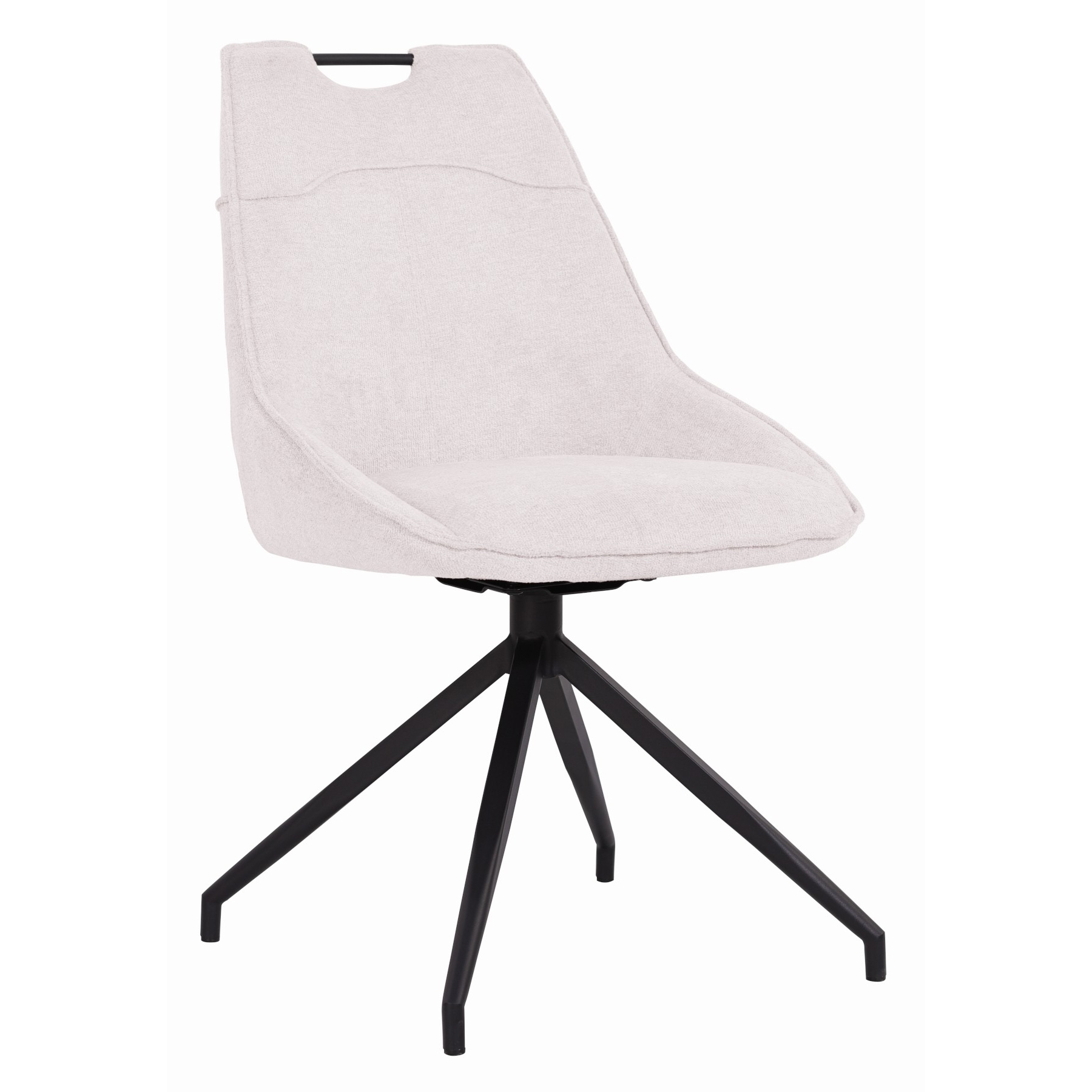 Camden Fabric Swivel Dining Chair – Natural